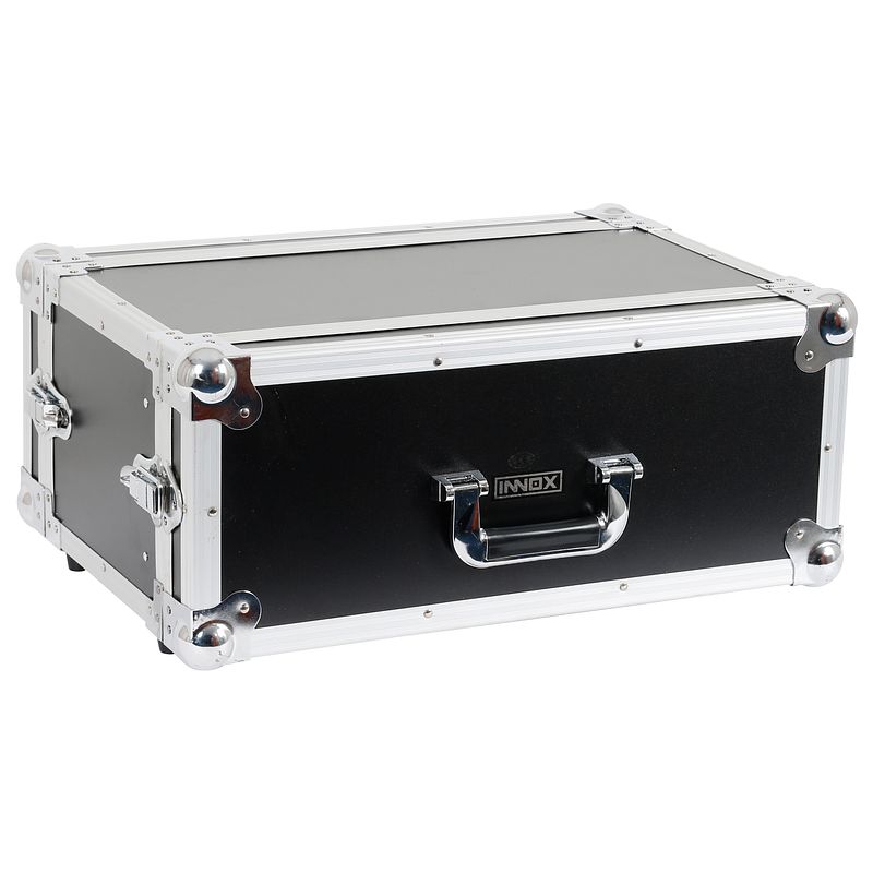 Foto van Innox basic line rack 4u-23 doubledoor flightcase 4u, 23 cm