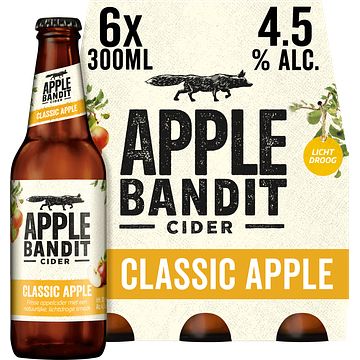 Foto van Apple bandit cider classic apple fles 6 x 30cl bij jumbo