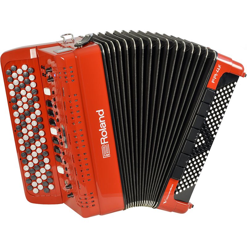 Foto van Roland fr-4xb rd v-accordion knoppenklavier rood