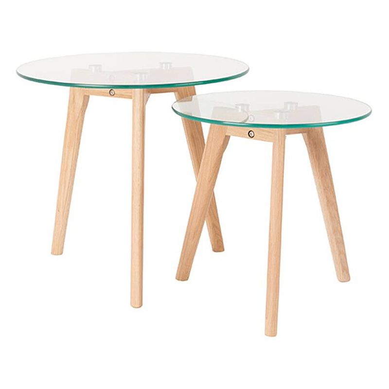 Foto van Vestbjerg - side table bror set of 2 - glas