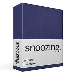 Foto van Snoozing velours hoeslaken