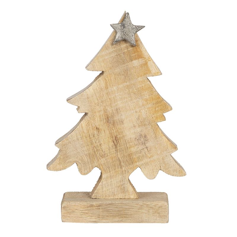 Foto van Clayre & eef bruine decoratie kerstboom 12*5*15 cm 6h1904s