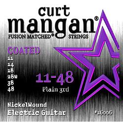 Foto van Curt mangan nickel wound coated 11-48 snarenset voor elektrische gitaar