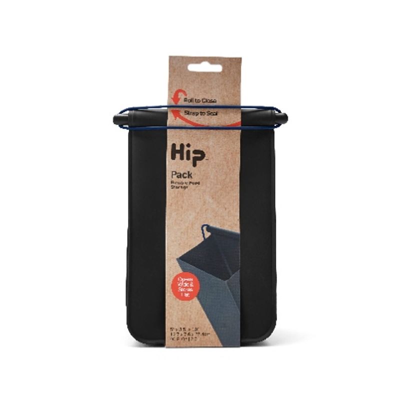 Foto van Herbruikbare lunchzak, pack - medium, 2.6 liter, zwart - hip