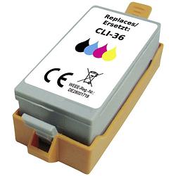 Foto van Renkforce inktcartridge vervangt canon cli-36 (1511b001) compatibel zwart, cyaan, magenta, geel rf-5705470