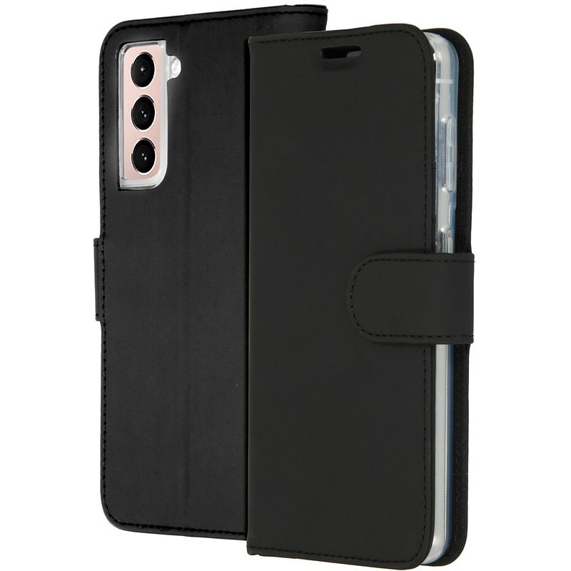 Foto van Accezz industry packaged wallet softcase bookcase samsung galaxy s21 telefoonhoesje zwart