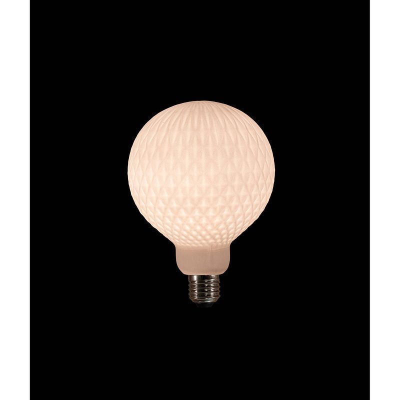 Foto van Led bulb ceramic pattern crystal 125x170mm 4w-2200k / e27 fi