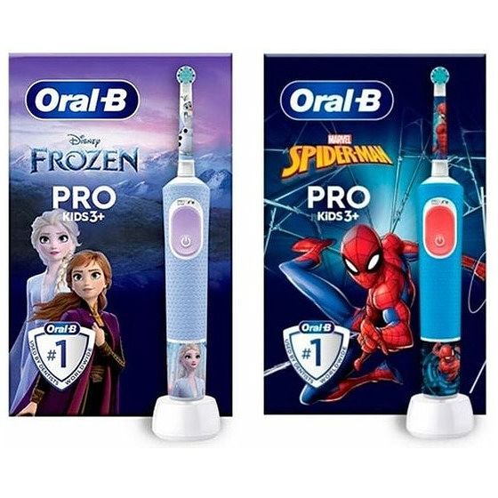 Foto van Oral b vitality pro 103 kids mix frozen/spiderman tandenborstel