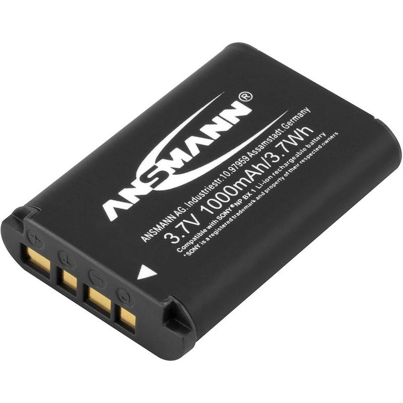 Foto van Ansmann a-son np bx 1 camera-accu vervangt originele accu np-bx1 3.7 v 1000 mah