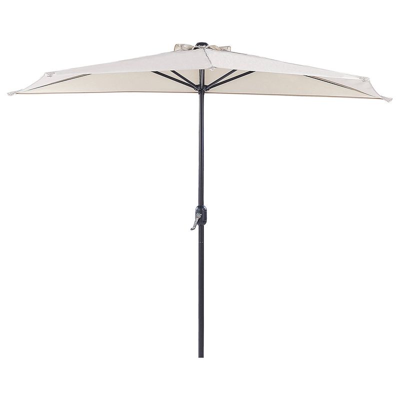 Foto van Beliani galati - halfronde parasol-beige-polyester