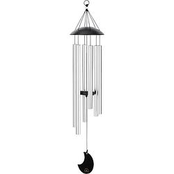 Foto van Meinl mmc32s moon meditation chimes silver wind chime 80 cm