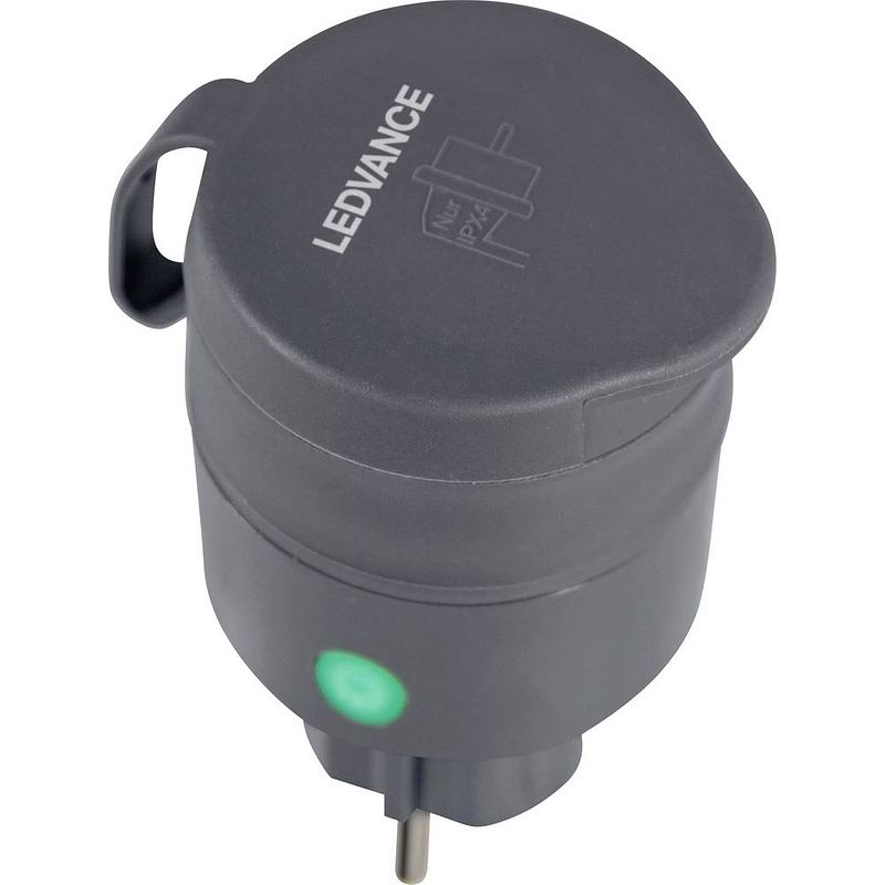 Foto van Ledvance smart+ compact outdoor plug 4058075570979 stopcontact wifi buiten 3680 w