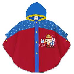 Foto van Perletti poncho brandweer jongens eva rood/blauw one-size