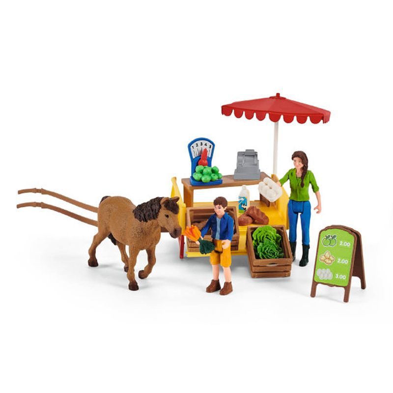 Foto van Schleich farm world - sunny day mobile farm stand 42528