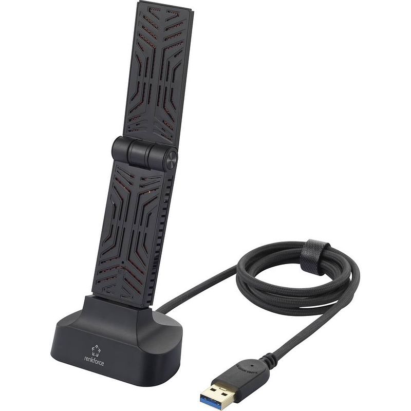 Foto van Renkforce rf-wfd-300 wifi-stick usb 3.2 gen 1 (usb 3.0) 1900 mbit/s