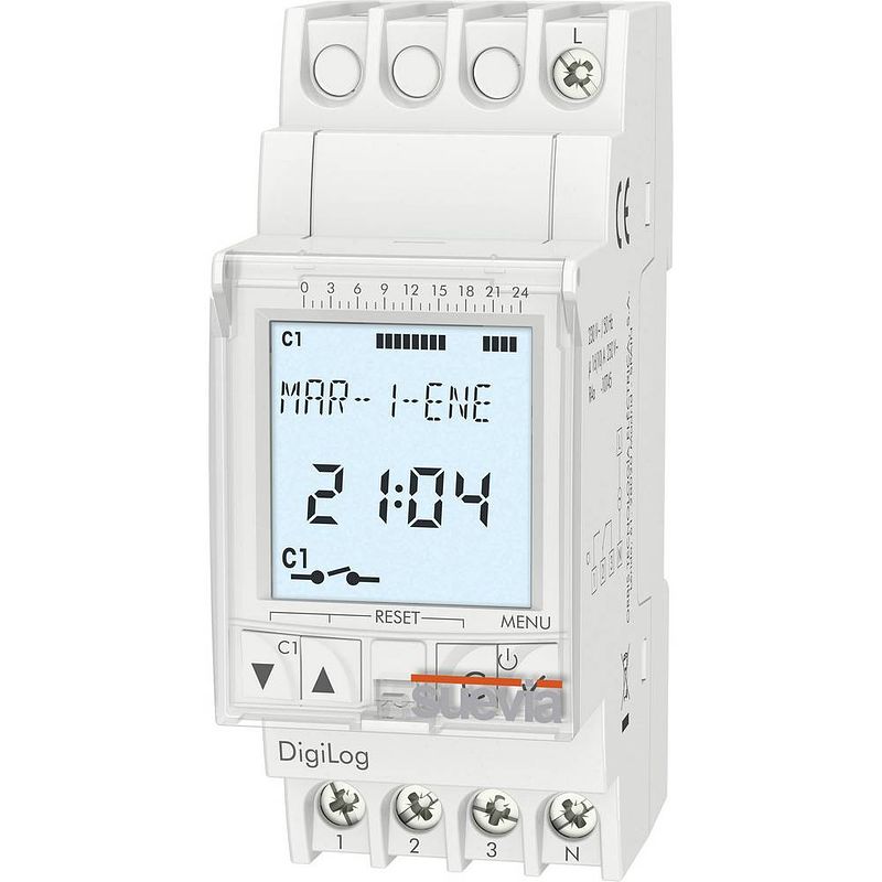 Foto van Suevia digilog din-rail schakelklok digitaal 230 v/ac