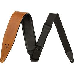 Foto van Fender right height leather strap cognac gitaarband