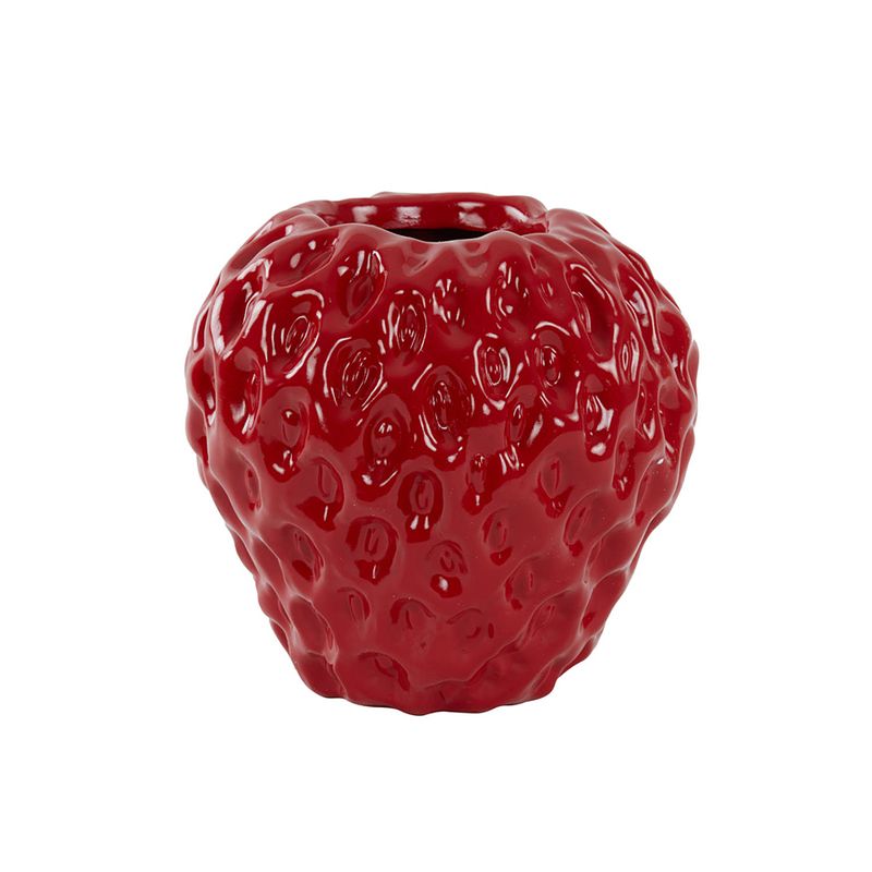 Foto van Light & living - vaas strawberry - 35x34x33 - rood