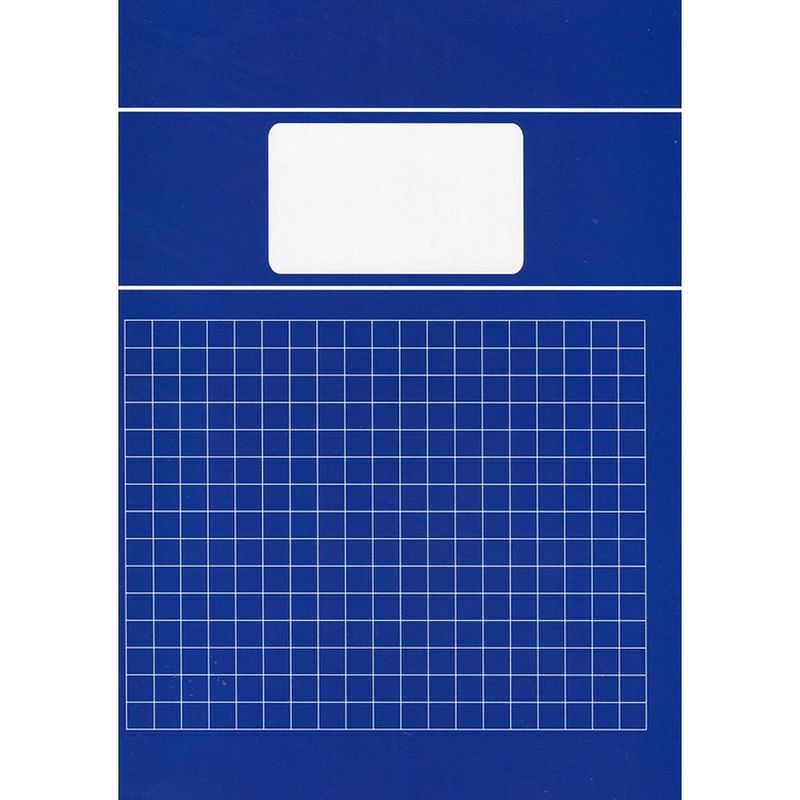 Foto van Benza - basic schriften ruit 10 mm 1 cm a4 - blauw - 5 stuks