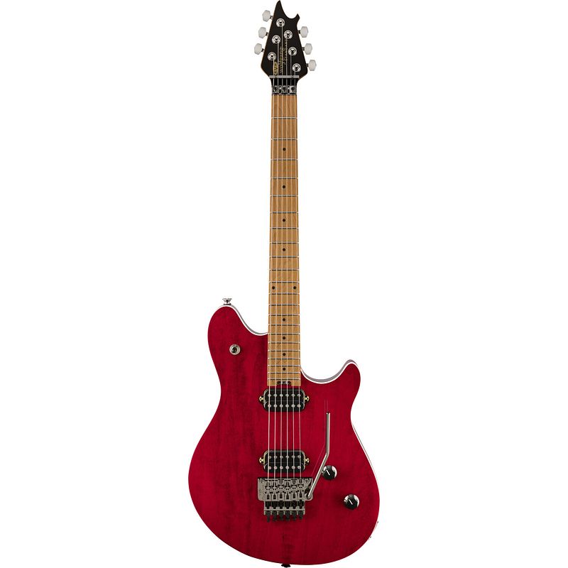 Foto van Evh wolfgang standard qm wine red elektrische gitaar