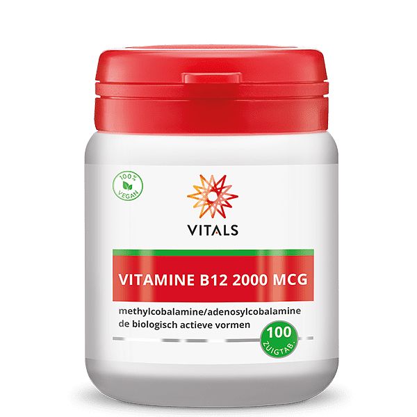 Foto van Vitals vitamine b12 2000mcg zuigtabletten