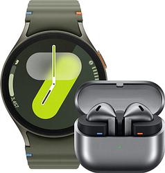 Foto van Samsung galaxy watch 7 groen 44mm + galaxy buds3 zwart