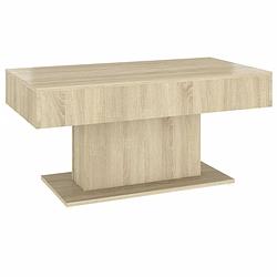 Foto van Vidaxl salontafel 96x50x45 cm spaanplaat sonoma eikenkleurig