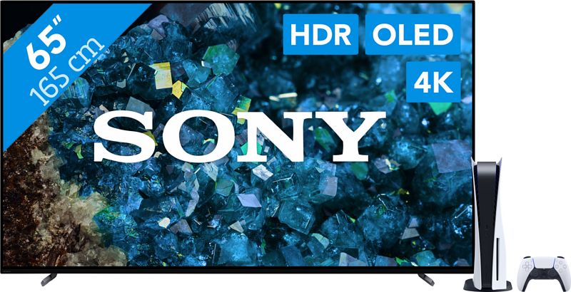 Foto van Sony bravia oled xr-65a80l (2023) + playstation 5