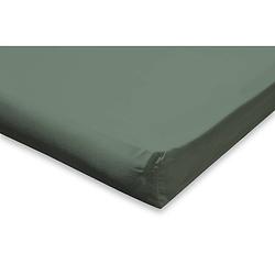 Foto van Elegance topper hoeslaken katoen perkal - grenat green 90x210/220cm