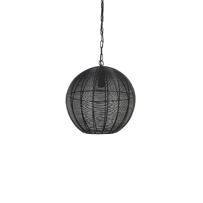 Foto van Light & living - hanglamp amarah - 40x40x44 - zwart