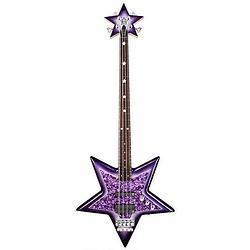 Foto van Warwick rockbass artist line bootsy collins space bass custom purple met rockbag deluxe line gig bag