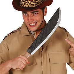Foto van Halloween machete mes - groot - 53 cm - kunststof - kapmes - verkleedattributen