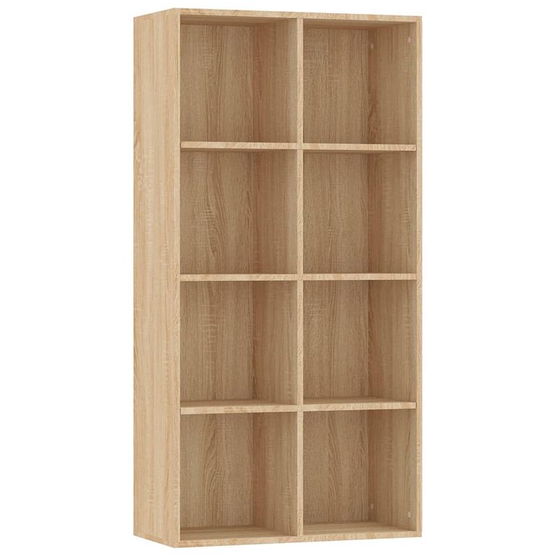 Foto van Vidaxl boekenkast/dressoir 66x30x130 cm spaanplaat sonoma eikenkleurig