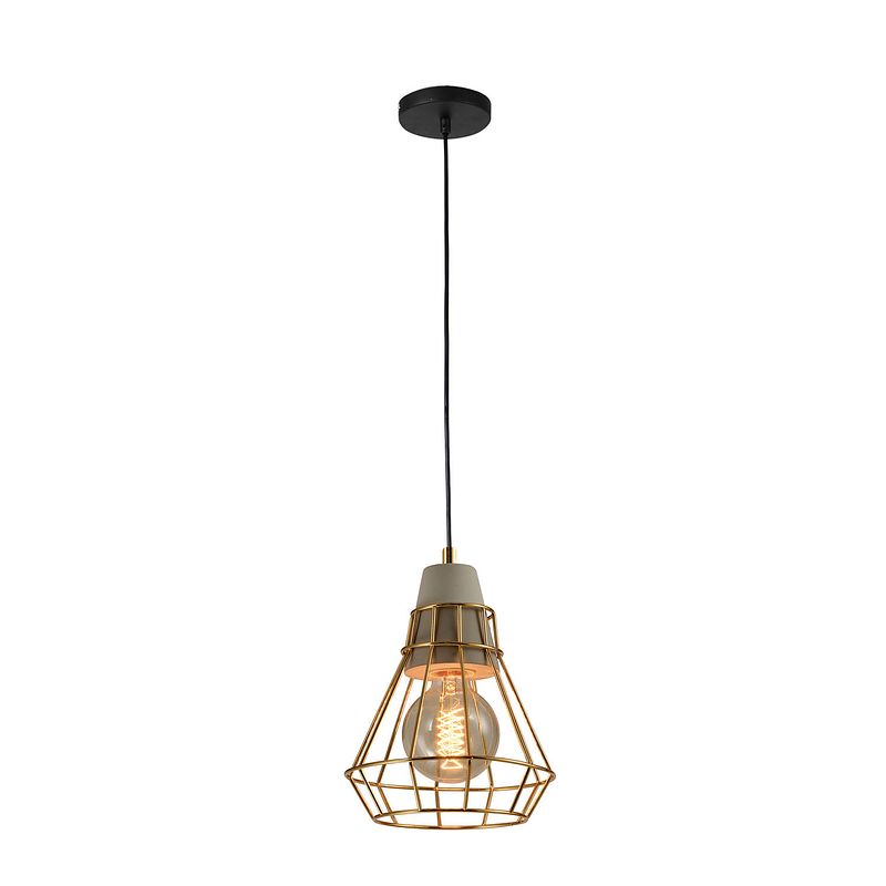 Foto van Quvio hanglamp rond goud - quv5098l-gold