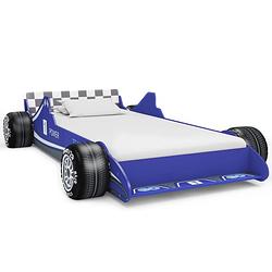 Foto van Vidaxl kinderbed raceauto blauw 90x200 cm