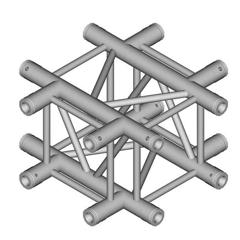 Foto van Duratruss dt 34/3-c41-x 4-weg vierkant truss kruis 500 mm