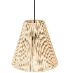 Foto van Hanglamp touw - e27 - 40 w - h. 27 cm - beige