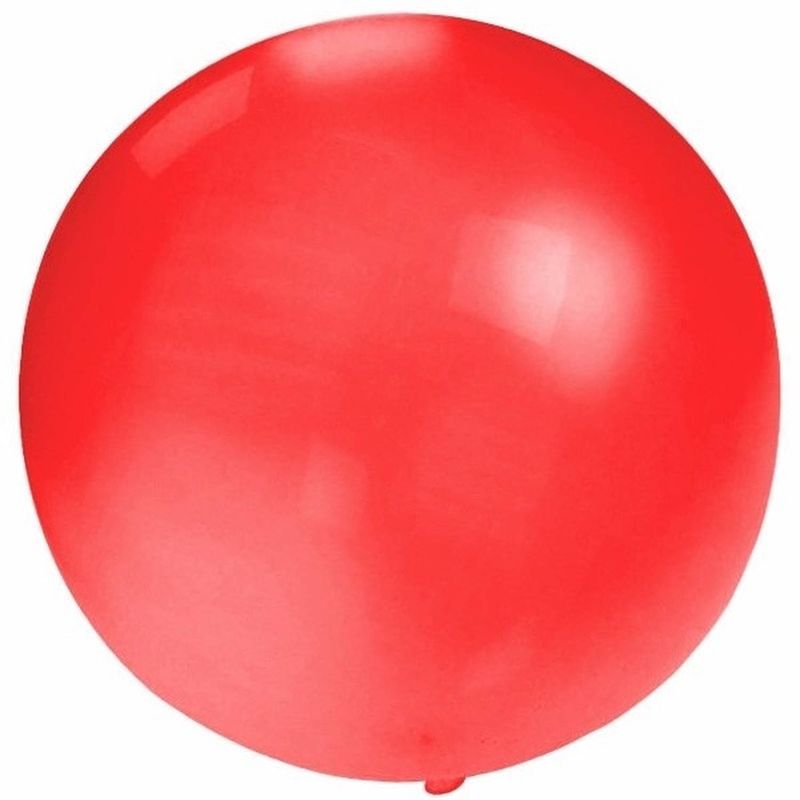 Foto van 12x grote ballonnen 60 cm rood - ballonnen