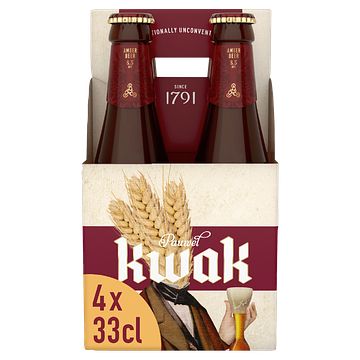 Foto van Pauwel kwak bier flessen 4 x 33cl bij jumbo