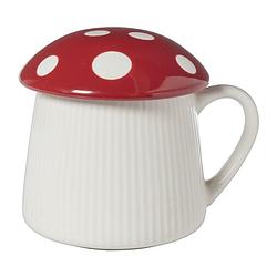 Foto van Paddenstoel mok - rood - 350 ml