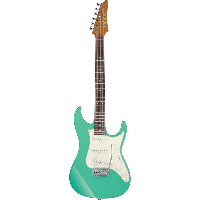 Foto van Ibanez az2203n prestige seafoam green elektrische gitaar met koffer