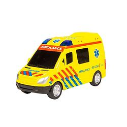 Foto van Speelgoed ambulance 18 cm met licht en geluid - speelgoed auto's
