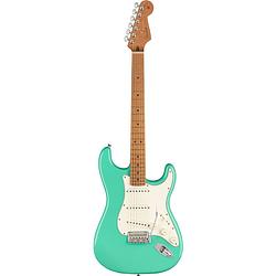 Foto van Fender fsr player stratocaster seafoam green roasted maple neck elektrische gitaar