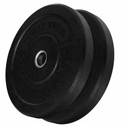 Foto van Gorilla sports bumper plate - halterschijf - 10 kg - rubber - 50 mm - set van 2