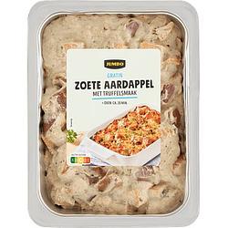 Foto van Jumbo zoete aardappel gratin truffelsmaak 400g