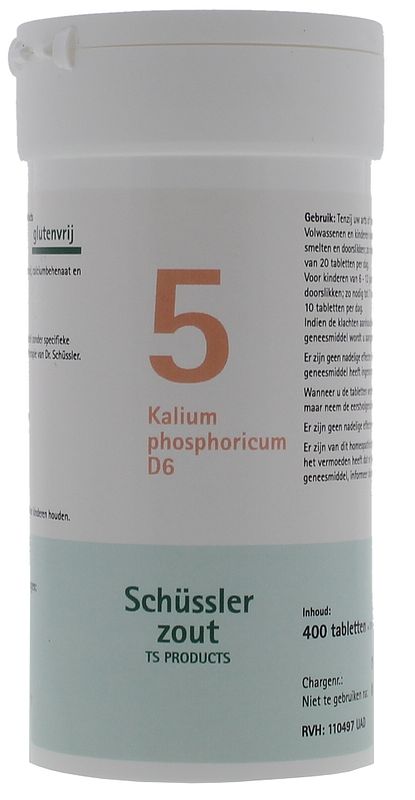 Foto van Pfluger celzout 05 kalium phosphoricum d6 tabletten