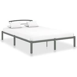 Foto van Vidaxl bedframe metaal grijs 120x200 cm