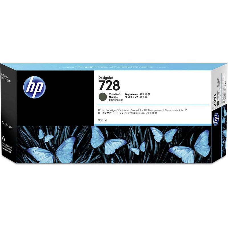 Foto van Hp inc. cartridge 728 origineel matzwart f9j68a