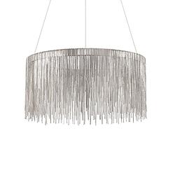 Foto van Moderne chroom hanglamp - ideal lux versus - metaal - led - 51 x 15,5 x 115,5 cm