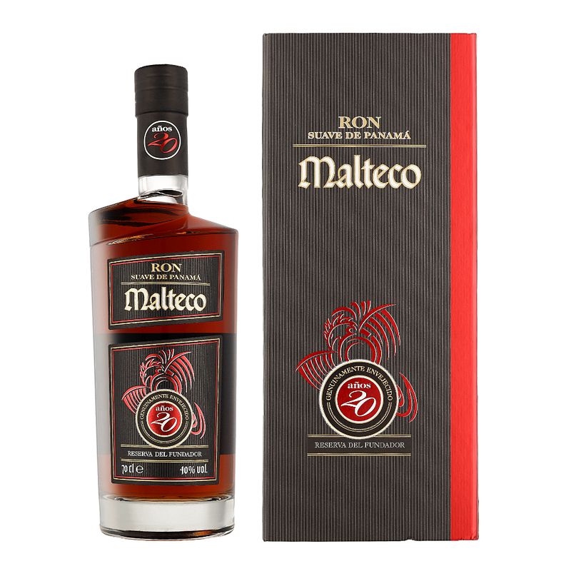 Foto van Malteco 20 years rum reserva del fundador 70cl + giftbox